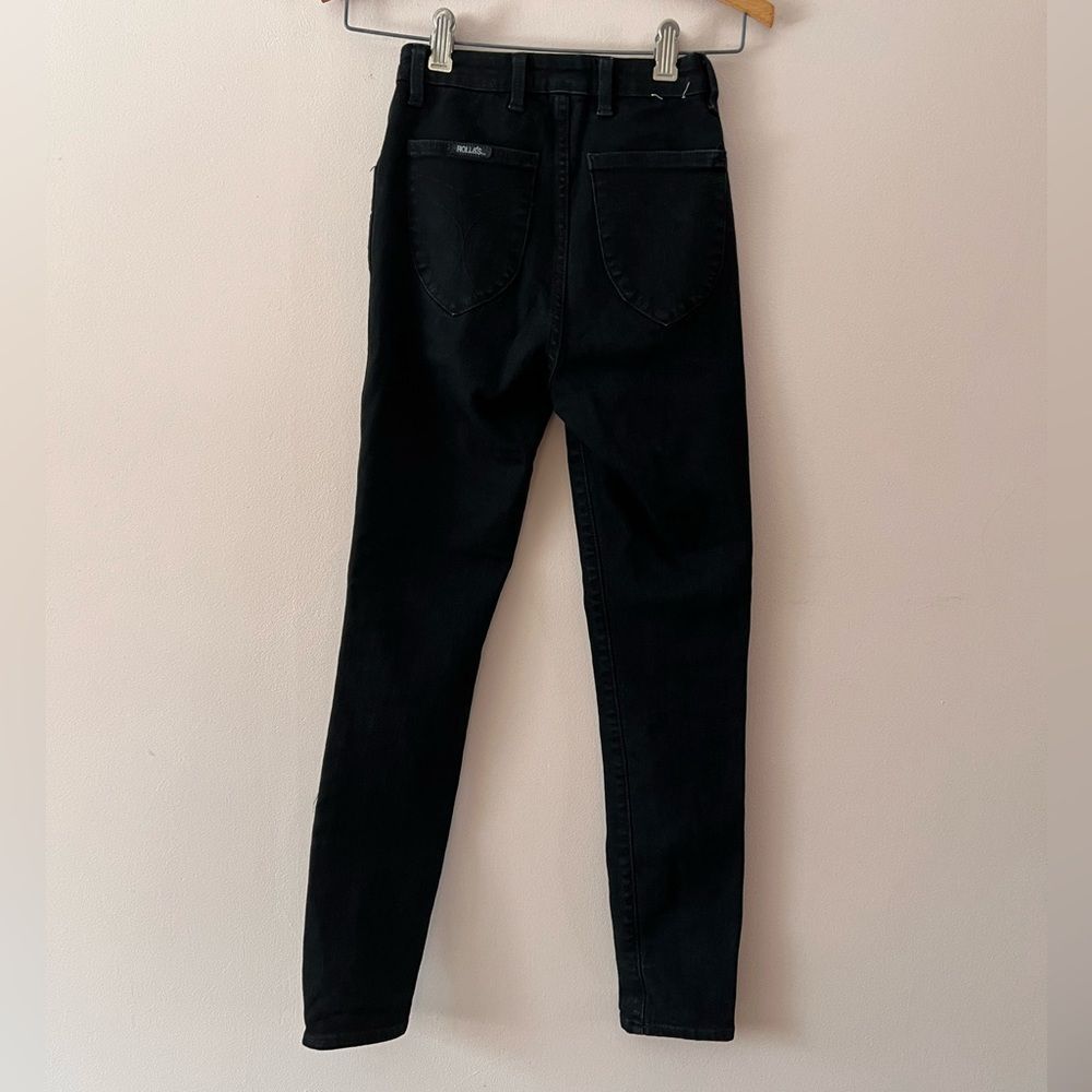 Rollas West Coast super skinny black denim jeans - Picture 4 of 7